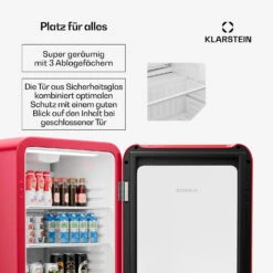 Audrey Evo Getränkekühlschrank Mit Glastür | Retro-Design | 113 L 14 Audrey Evo Getränkekühlschrank Mit Glastür | Retro-Design | 113 L -Haushaltsgerätegeschäft 10046638 de 0005 usp