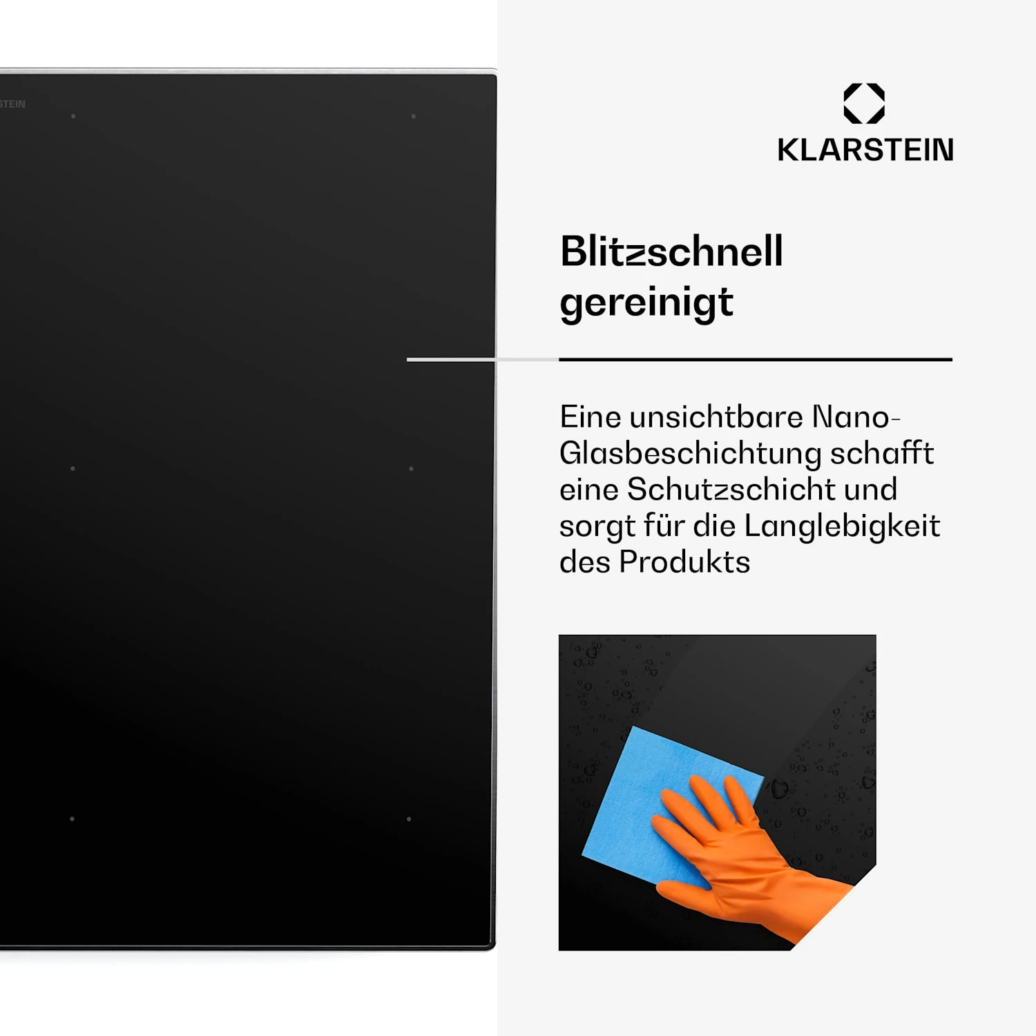 NanoGlow Induktionskochfeld | 4 Kochfelder | Flexzonen | Booster 8 NanoGlow Induktionskochfeld | 4 Kochfelder | Flexzonen | Booster – Bild 6