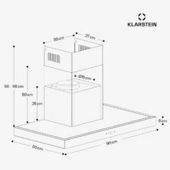 [Wiederverpackt] ZenFusion T Dunstabzugshaube -Haushaltsgerätegeschäft 10046763 yy 0011 dimensions