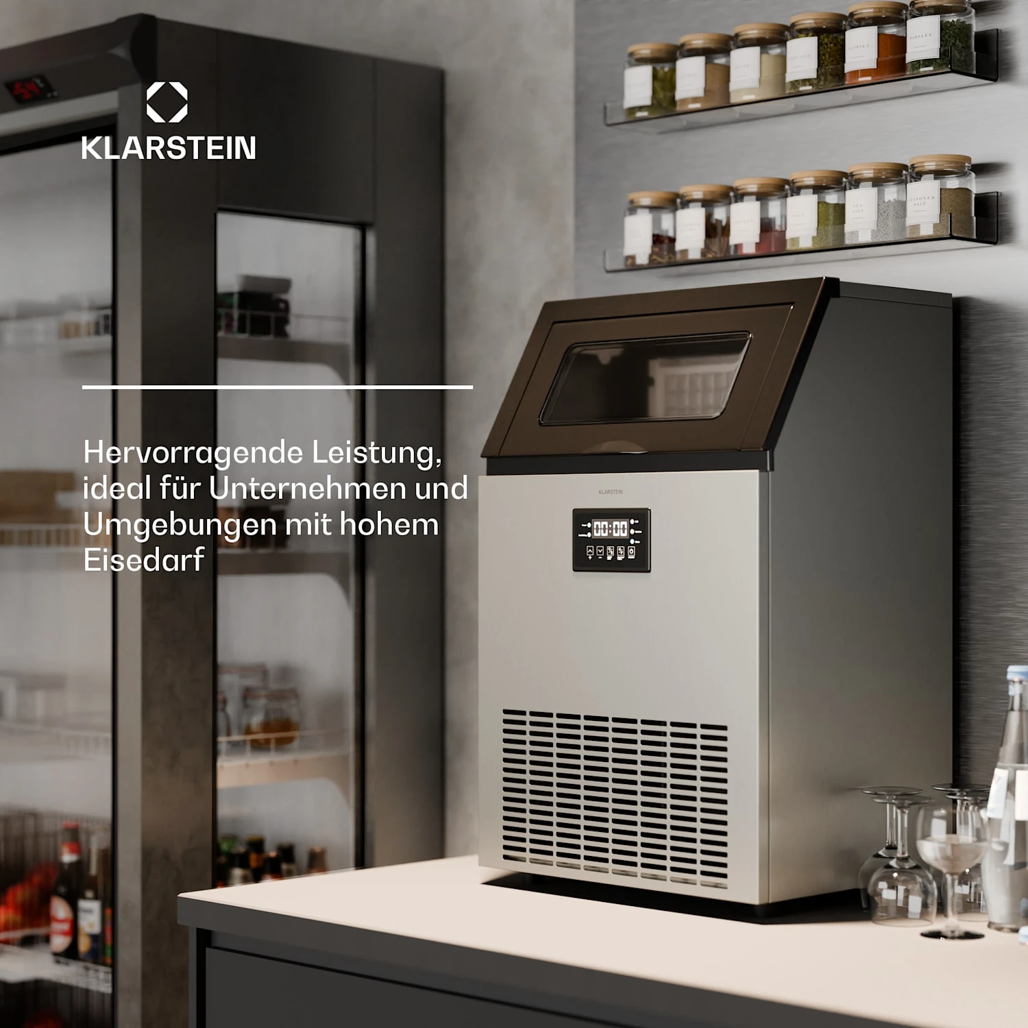 Industrieller Eiswürfelbereiter Glacial 45 Kg 8 Industrieller Eiswürfelbereiter Glacial 45 Kg – Bild 6