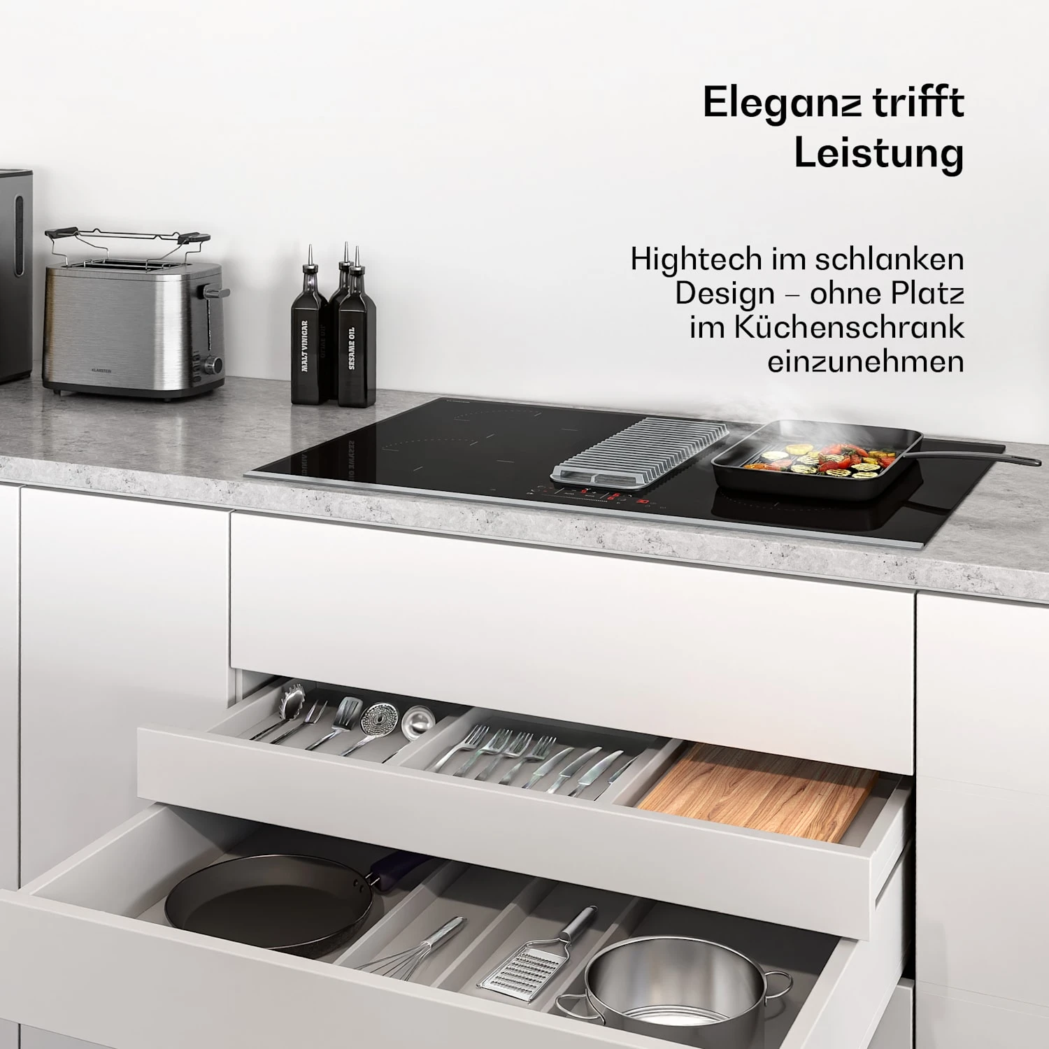 Verosteel 80cm Induktionskochfeld Mit Dunstabzug 4 Platten Schwarz 5 Verosteel 80cm Induktionskochfeld Mit Dunstabzug 4 Platten Schwarz – Bild 3