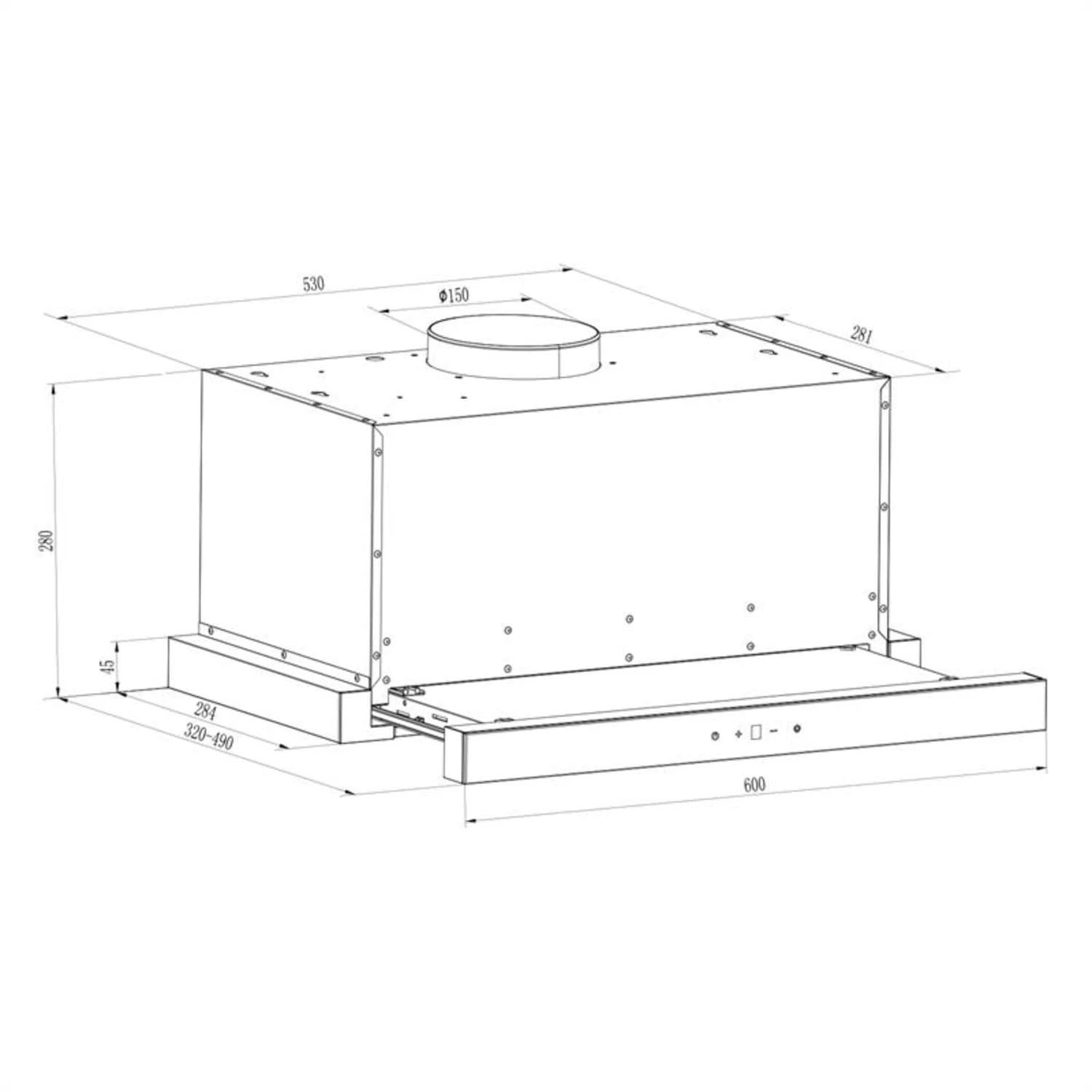 Vinea Dunstabzugshaube Umluftset 10 Vinea Dunstabzugshaube Umluftset – Bild 8