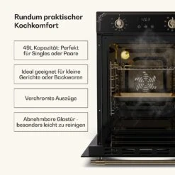 Victoria Glaskeramik-Kochfeld + Schmaler Backofen | 45 Cm 16 Victoria Glaskeramik-Kochfeld + Schmaler Backofen | 45 Cm -Haushaltsgerätegeschäft 60003304 de 0003 usp