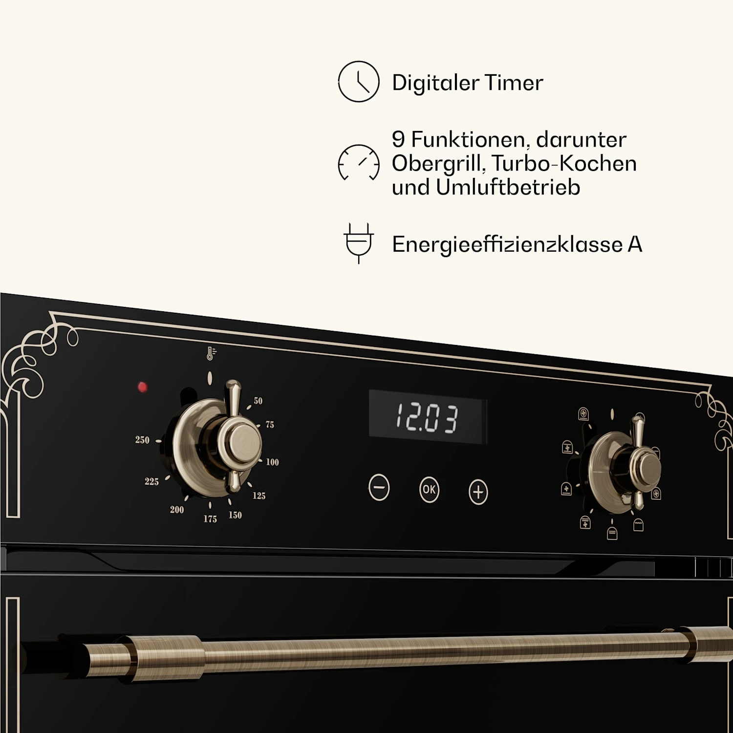 Victoria Glaskeramik-Kochfeld + Schmaler Backofen | 45 Cm 6 Victoria Glaskeramik-Kochfeld + Schmaler Backofen | 45 Cm – Bild 4