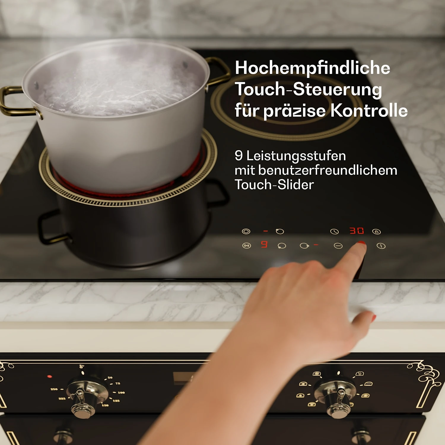 Victoria Glaskeramik-Kochfeld + Schmaler Backofen | 45 Cm 11 Victoria Glaskeramik-Kochfeld + Schmaler Backofen | 45 Cm – Bild 9