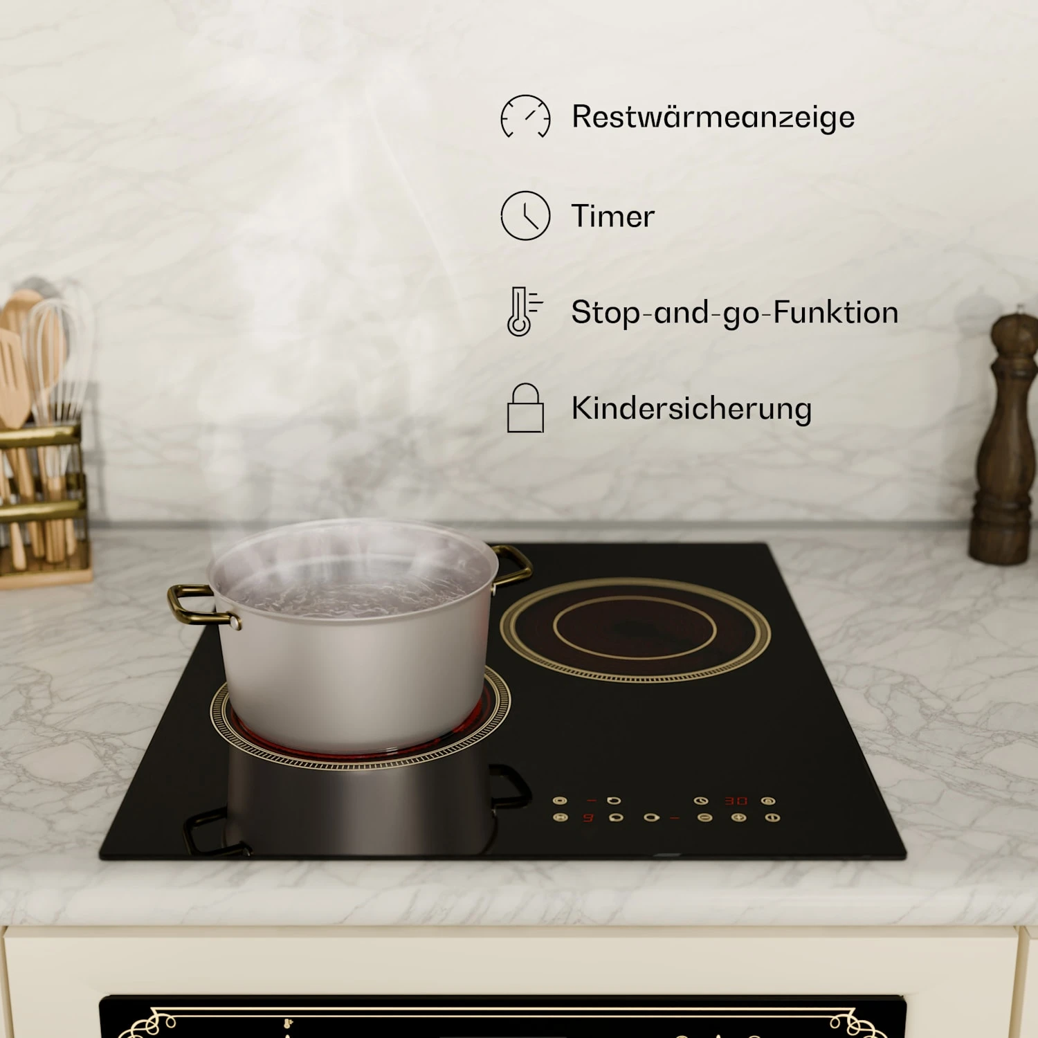 Victoria Glaskeramik-Kochfeld + Schmaler Backofen | 45 Cm 12 Victoria Glaskeramik-Kochfeld + Schmaler Backofen | 45 Cm – Bild 10